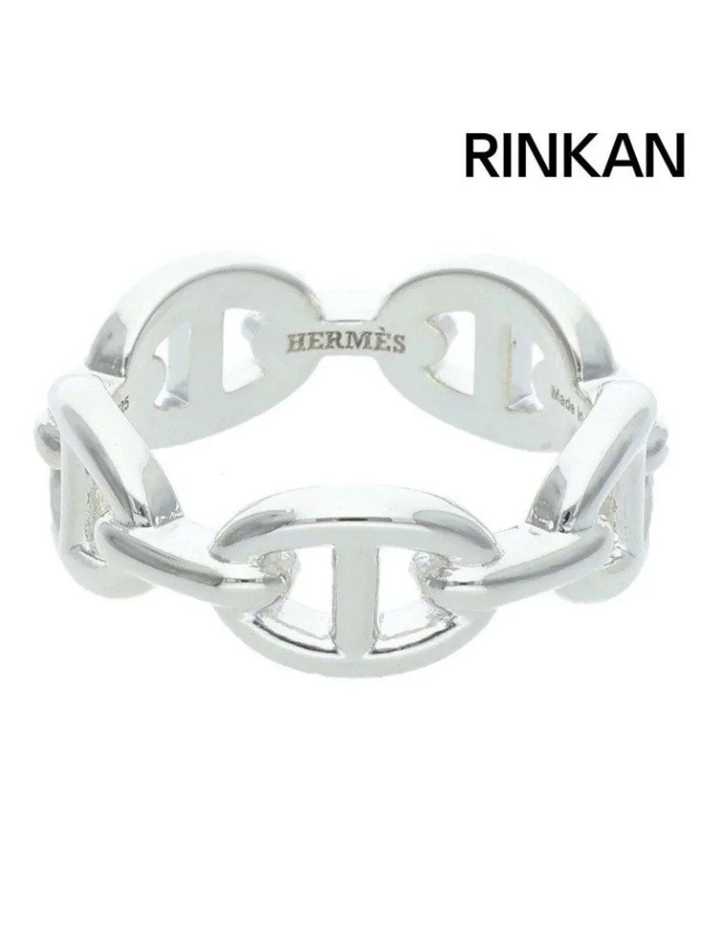 Hermes Chaine D'ancre Enchainee PM Silver Ring